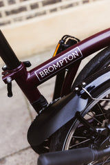 Faltrad Brompton C Line Mid Red Plum 12-Gang
